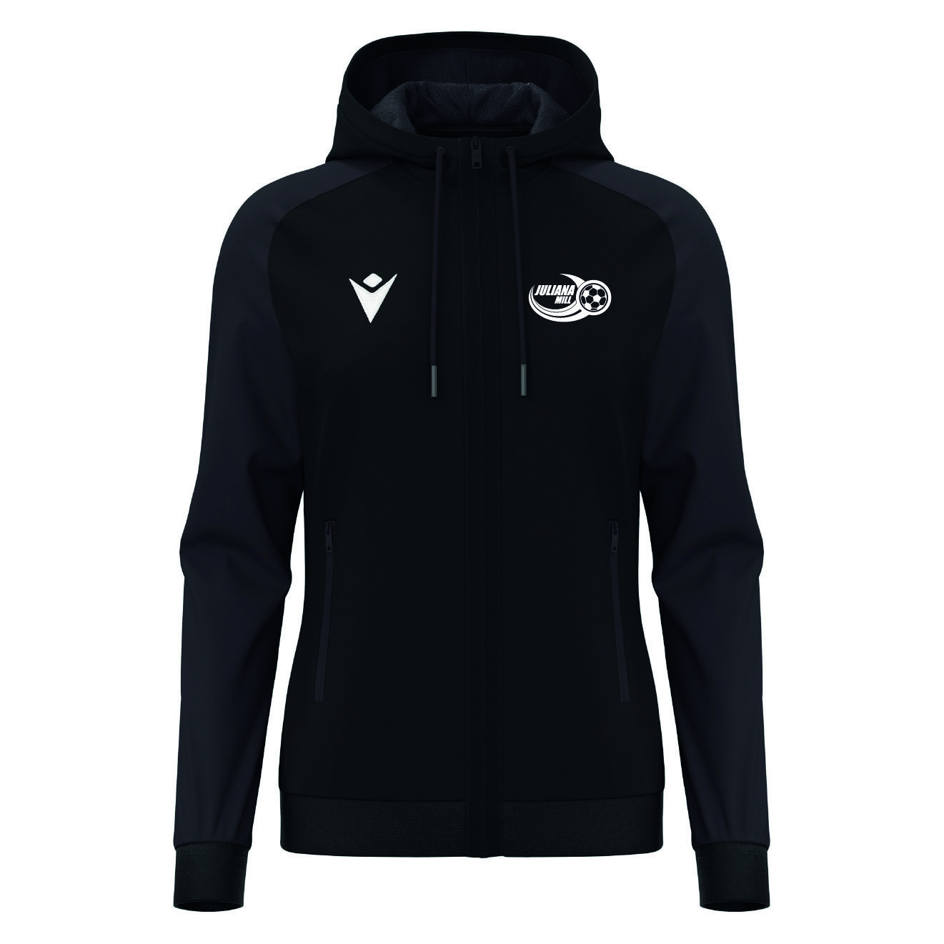 Juliana Mill Atlas full zip sweatshirt dames - black