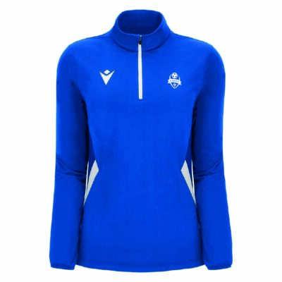 Maira 1/4 zip jersey- dames - royal blue