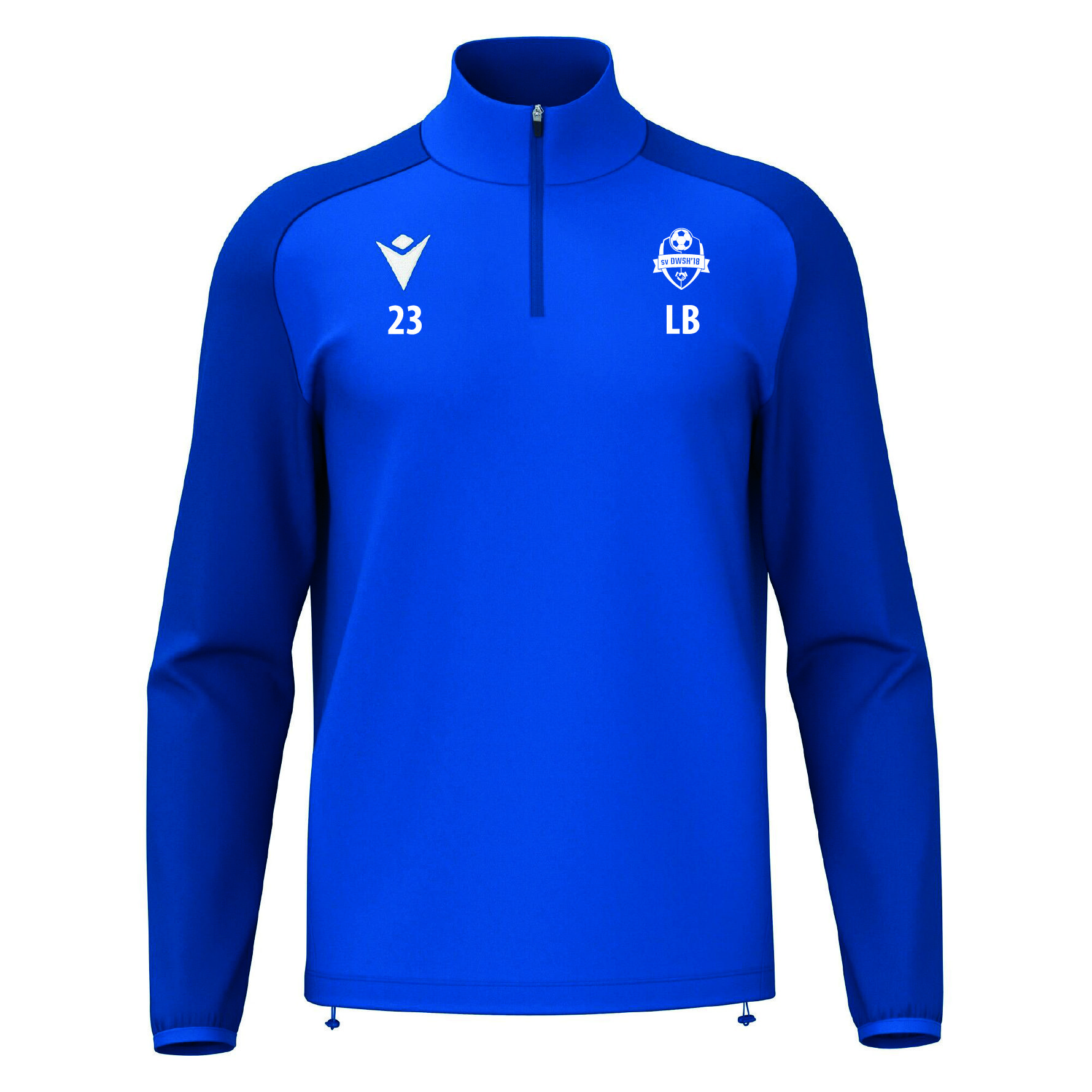 DWSH Isen 1/4 zip jersey heren - royal blue