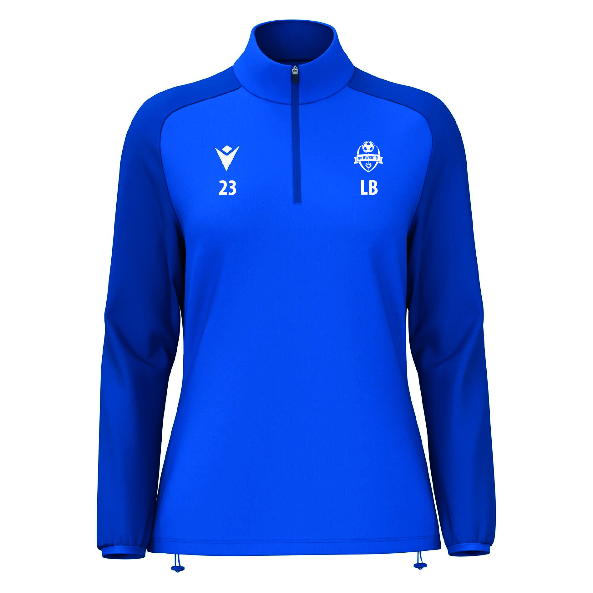 DWSH Lena dames 1/4 zip - royal blue